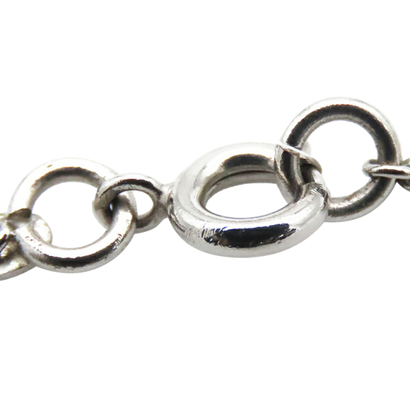 Pre-Loved Chanel CC Silver Plated Enamel Heart and Clover Charm Pendant Necklace - Picture 8 of 9